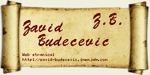 Zavid Budečević vizit kartica